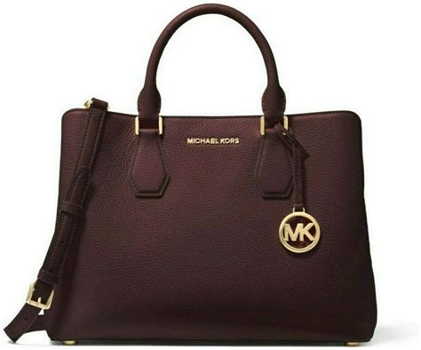 michael kors camille large leather satchel barolo|MICHAEL Michael Kors Camille Large Leather Satchel in Barolo, .